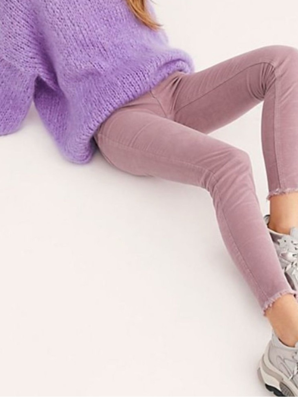 We the Free by Free People purple skinny cord pant